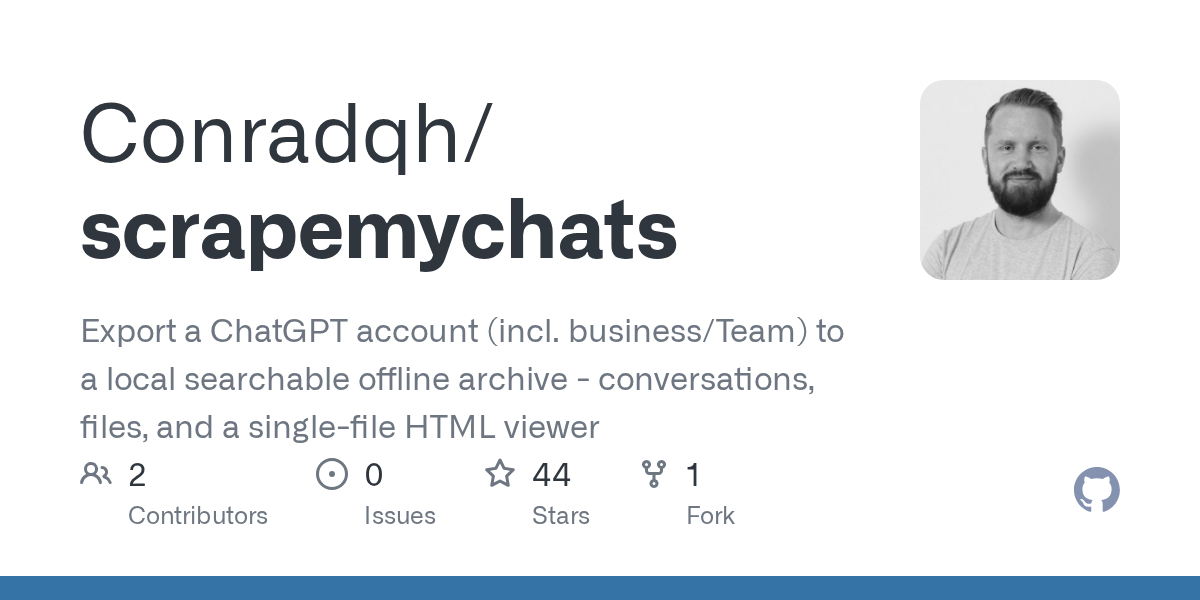 Free way to get your data out of ChatGPT Business accounts