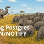 Postgres LISTEN/NOTIFY actually scales