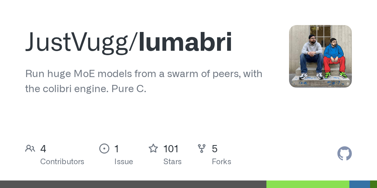 Show HN: Lumabri – Run Moe Models on a P2P Swarm with Colibri
