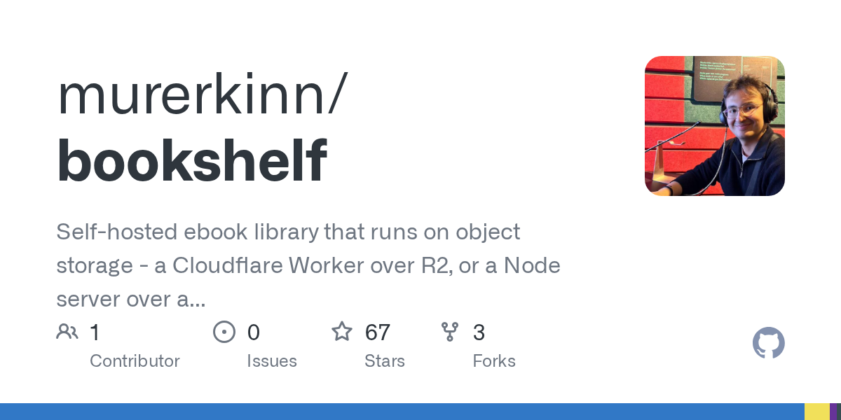 Bookshelf – Self-hosted eBook library that runs on object storage