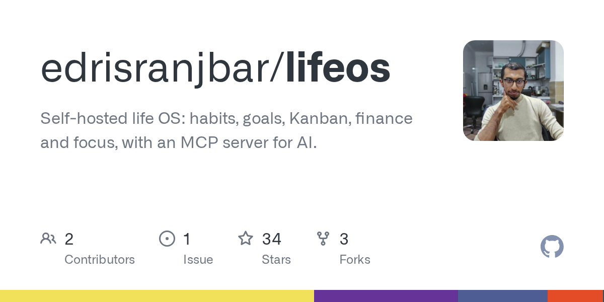 Show HN: Edi Life OS – self-hosted life dashboard with an MCP server for AI
